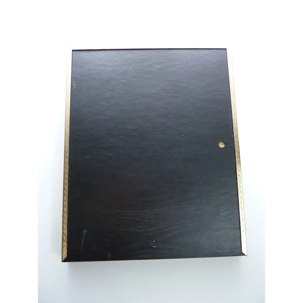 Vintage 1970s Gold Folding Double Picture Frame 8x10 Bifold Twin Photo Display